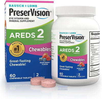 Vitaminas oculares masticables - PreserVision AREDS 2 - Made USA
