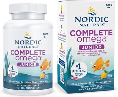 Omega3 Junior Complete - NORDIC NATURALS - Softgel- Made USA