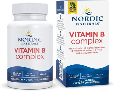 Vitamina B Complex - NORDIC NATURALS - Cápsulas - Made USA