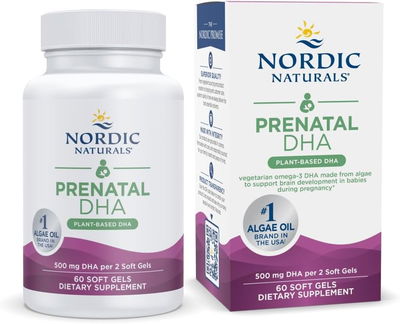 Prenatal DHA vegano - NORDIC NATURALS - Capsulas- Made USA