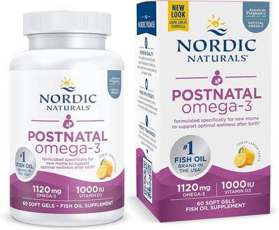 Omega Postnatal - NORDIC NATURALS - Capsulas - Made USA