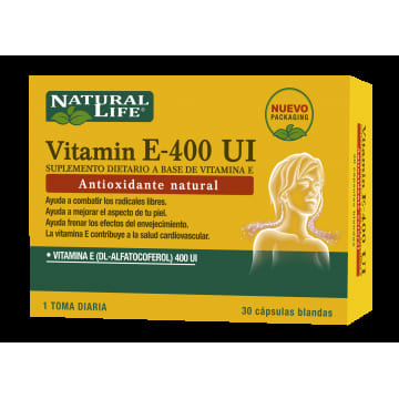 Vitamina E 400 UI 30 capsulas blandas
