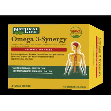 Omega 3 Sinergy 1000 mg. 60 capsulas blandas.