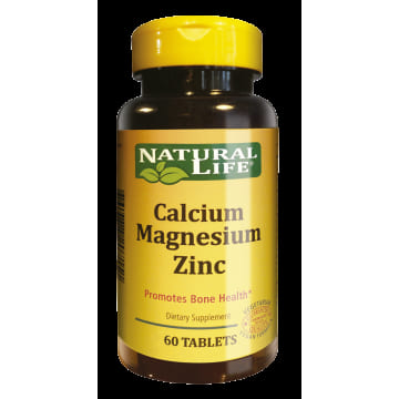 Calcio Magnesio Zinc. 60 tabletas