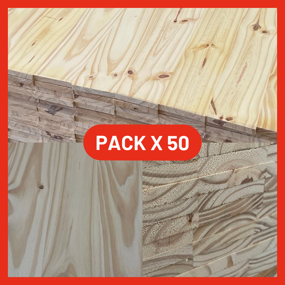 Tablero De Pino 15 Mm 1 22 X 2 44 Pack Por 50 Tableros De Madera