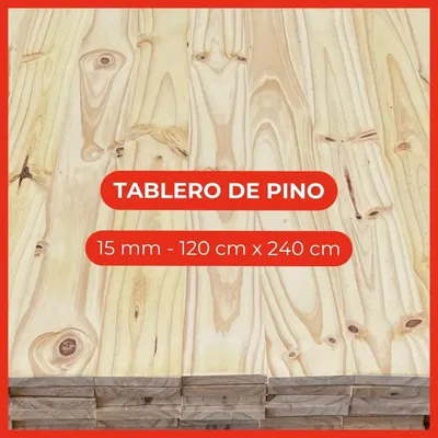 Tablero de pino - 15 mm - 120 cm x 240 cm