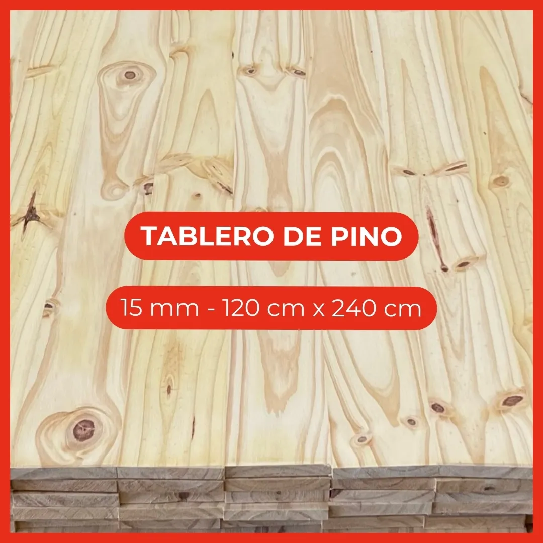 Tablero De Pino Alistonado 15 Mm 120 X 240 Cm Tableros De Madera