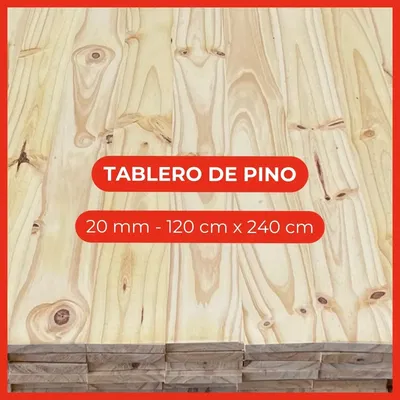 Tablero de pino - 20 mm - 120 cm x 240 cm