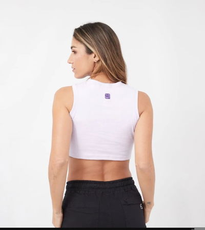 CROP TOP ALGODON LILA