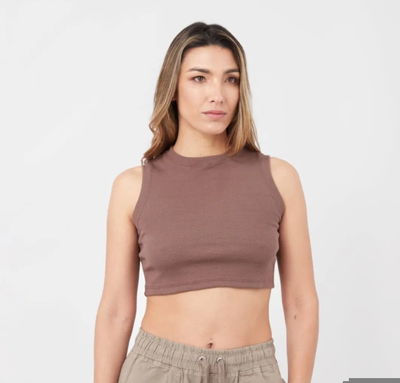 CROP TOP MORLEY OKSEL CHOCOLATE