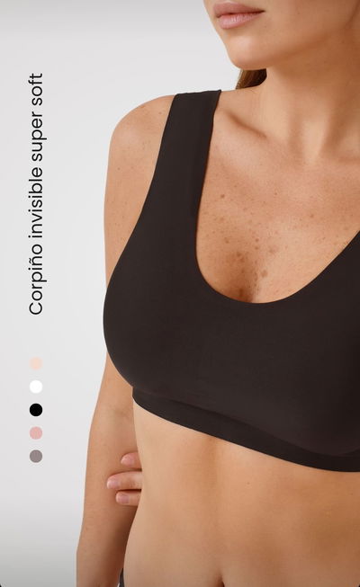 CORPIÑO TOP SIN COSTURAS VARIOS COLORES 