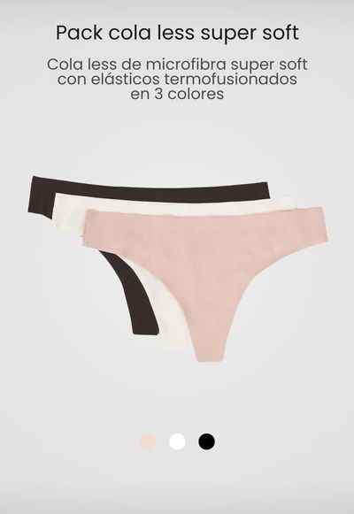 PACK CLASSIC COLA LESS SIN COSTURAS