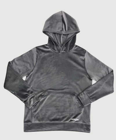 BUZO PLUSH LUT GRIS ACERO