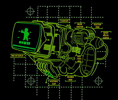 Remera Fallout El Pip-Boy