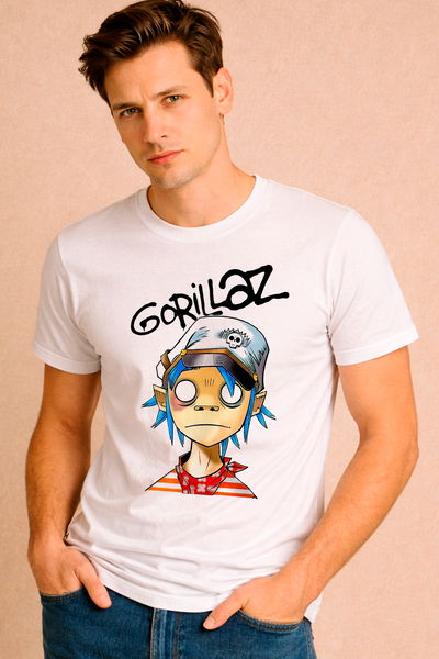 Remera Personaje Animado Estilo Gorillaz