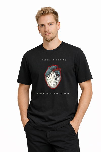 Remera Alice in Chains Black Gives Way to Blue