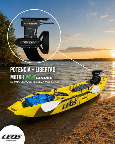 Kayak modelo Traful + Motor eléctrico Kayak EDGE K4C + Batería de Litio B2 - By Boostwater