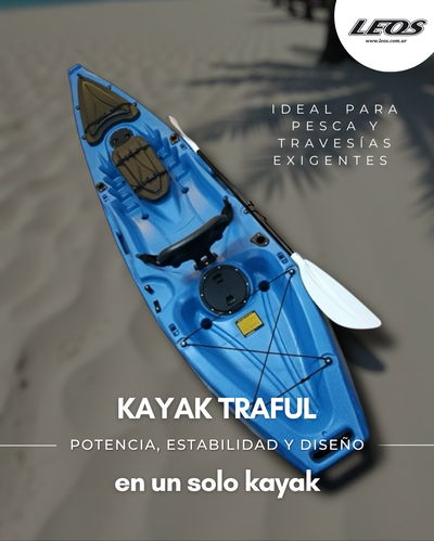 Kayak Leos modelo Traful con remo