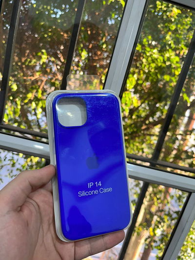 Silicone Case iPhone 14 Azul Francia