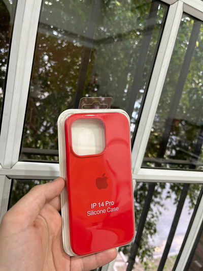 Silicone Case iPhone 14 Pro Rojo