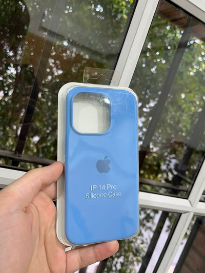 Silicone Case iPhone 14 Pro Celeste