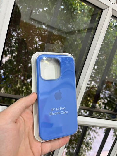 Silicone Case iPhone 14 Pro Azul Cielo