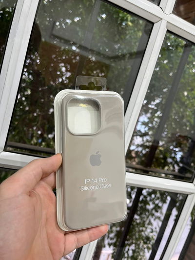 Silicone Case iPhone 14 Pro Gris