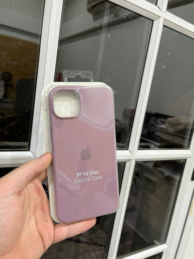 Silicone Case iPhone 14 Plus Violeta Claro
