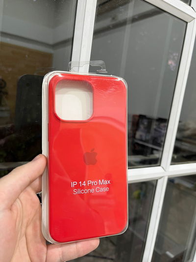 Silicone Case iPhone 14 Pro Max Rojo