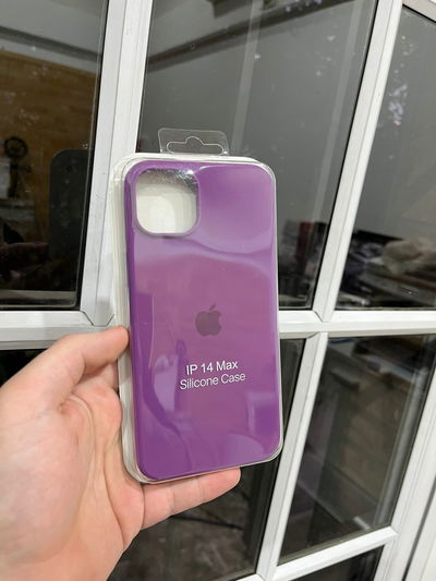 Silicone Case iPhone 14 Plus Violeta