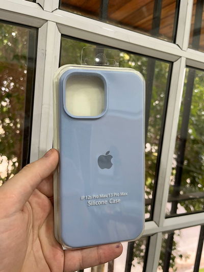 Silicone Case iPhone 13 Pro Max Celeste