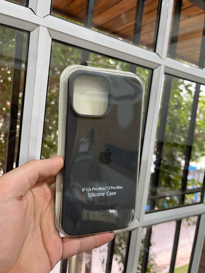 Silicone Case iPhone 13 Pro Max Gris Oscuro