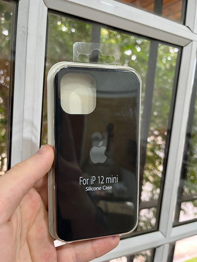 Silicone Case iPhone 12 Mini Negra