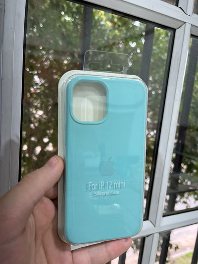 Silicone Case iPhone 12 Mini Verde Agua