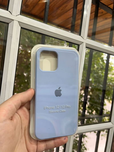 Silicone Case iPhone 12 Pro Celeste
