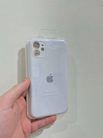 Silicone Case Con Cubre Cámara iPhone 11 Blanco