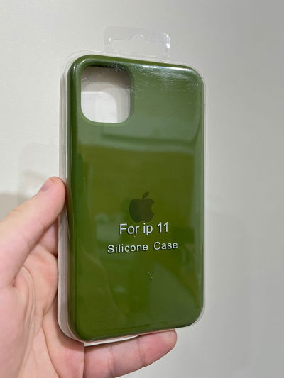 Silicone Case iPhone 11 Verde Militar