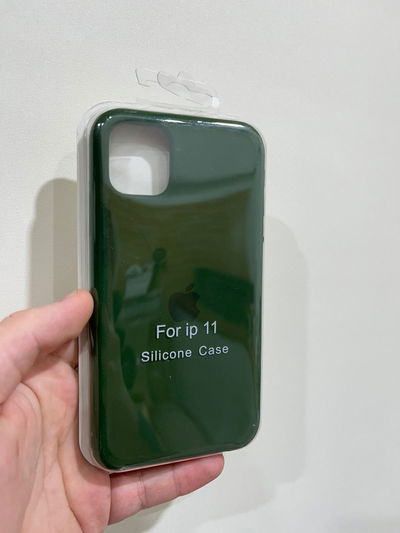 Silicone Case iPhone 11 Verde Oscuro