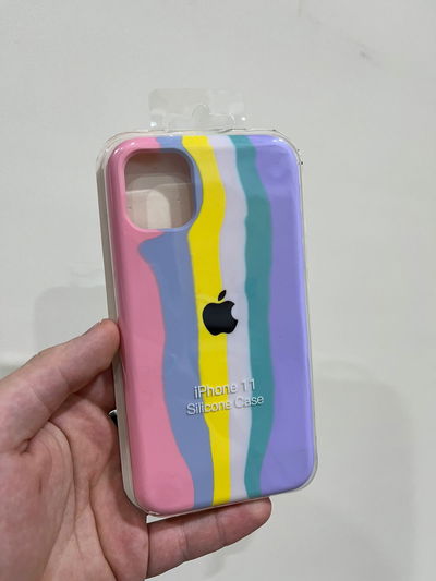 Silicone Case iPhone 11 Rainbow