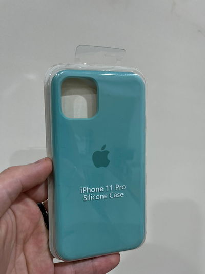 Silicone Case iPhone 11 Pro Verde Agua