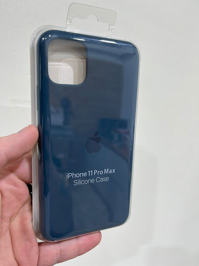 Silicone Case iPhone 11 Pro Max Azul Oscuro