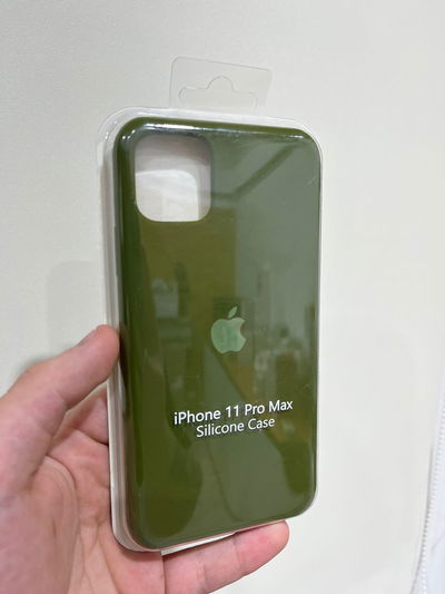 Silicone Case iPhone 11 Pro Max Verde Militar