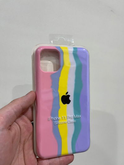 Silicone Case iPhone 11 Pro Max Rainbow