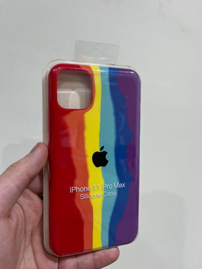 Silicone Case iPhone 11 Pro Max Rainbow