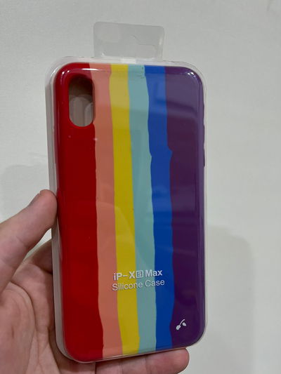 Silicone Case iPhone XS Max Rainbow