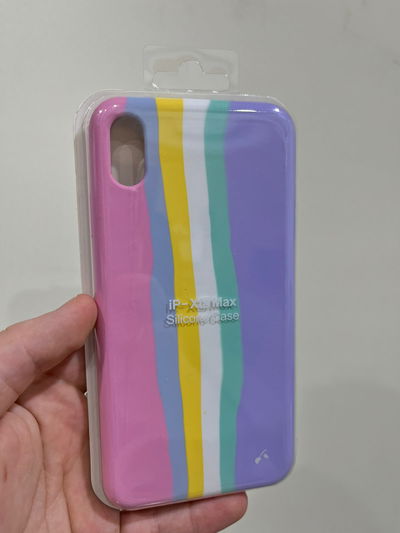 Silicone Case iPhone XS Max Rainbow