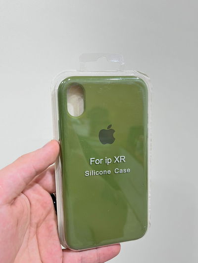 Silicone Case iPhone XR Verde Militar