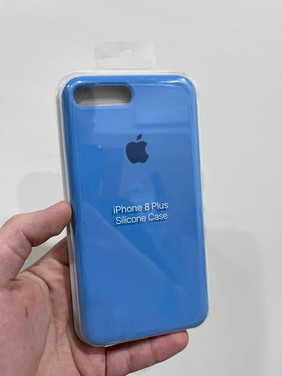 Silicone Case iPhone 7 Plus Celeste