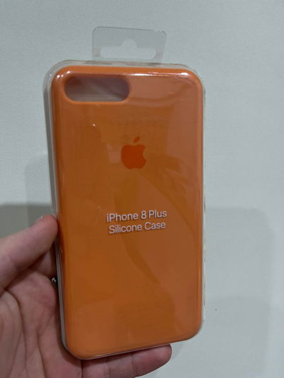 Silicone Case iPhone 7 Plus Salmon Anaranjado