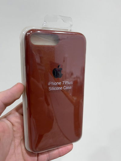 Silicone Case iPhone 7 Plus Marron